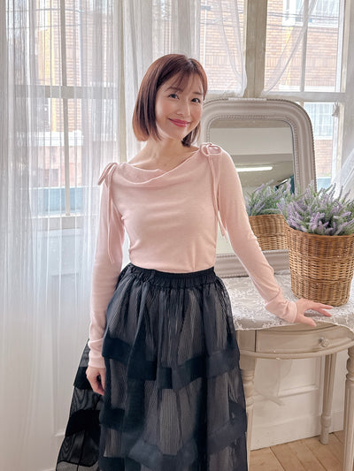 Shoulder Ribbon Knit