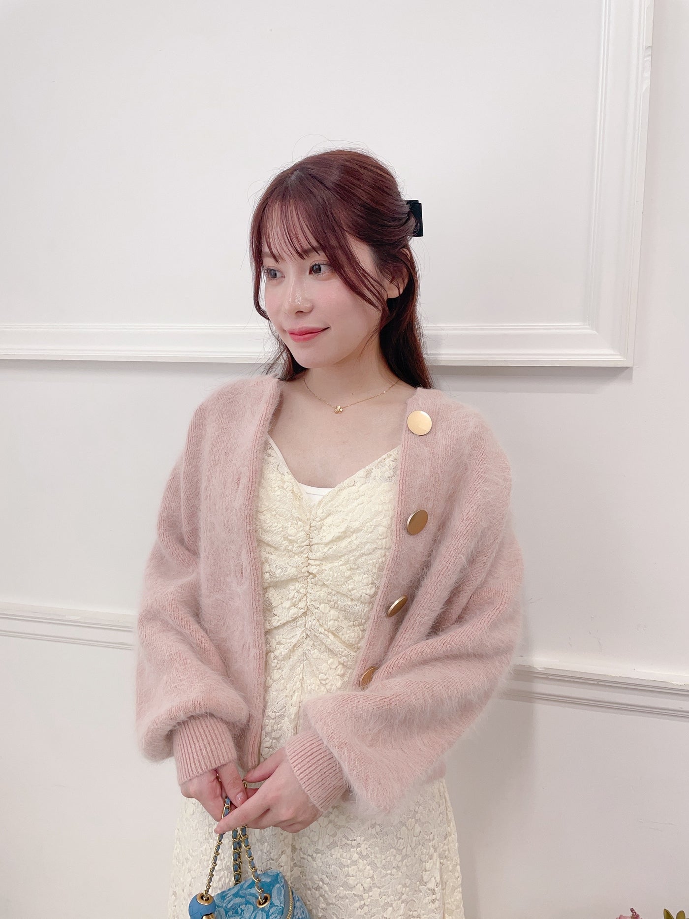 ふわふわモヘアカーディガン