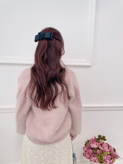 ふわふわモヘアカーディガン