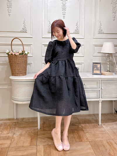 Jacquard Puff Dress