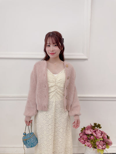 ふわふわモヘアカーディガン