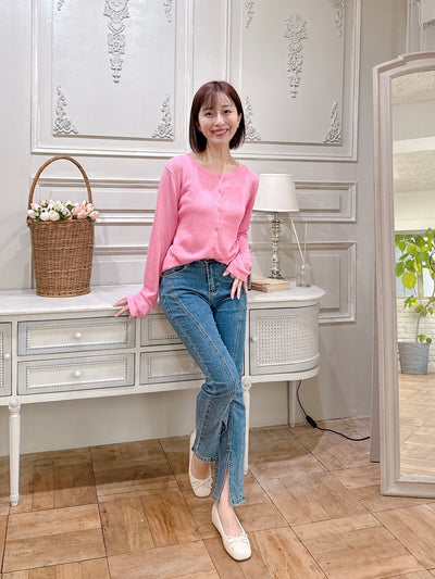 Sheer Eyelet Cardigan