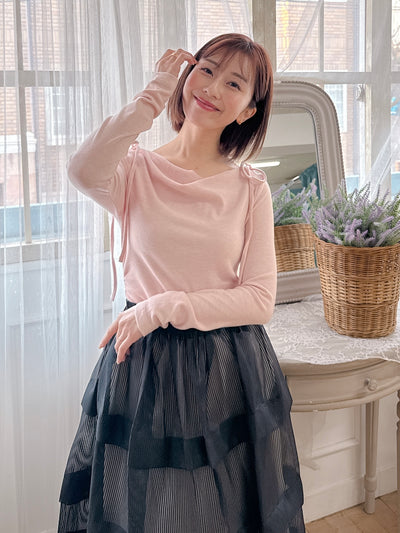 Shoulder Ribbon Knit