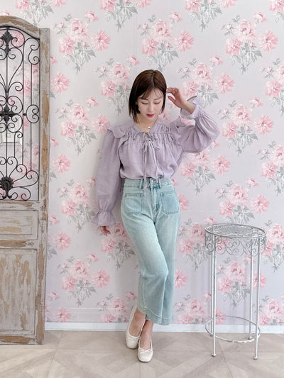 ストレートデニムパンツ