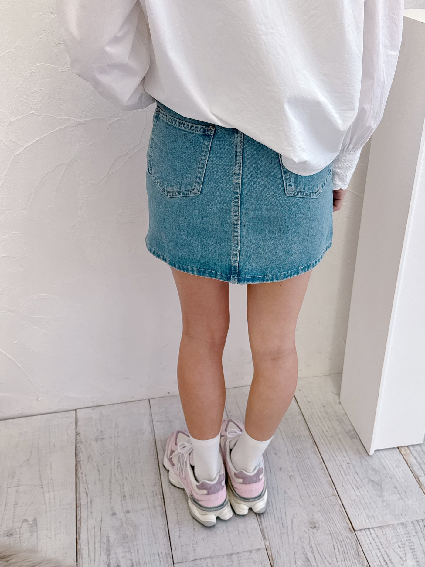 スリットデニムスカート