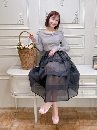 Shoulder Ribbon Knit
