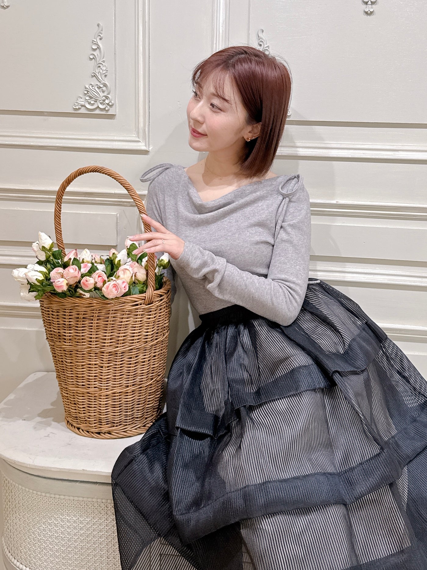 Shoulder Ribbon Knit