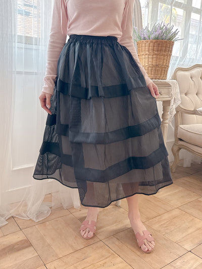 Sheer Black Skirt