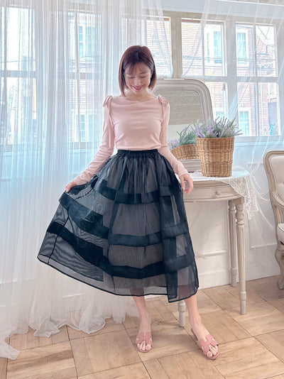 Sheer Black Skirt