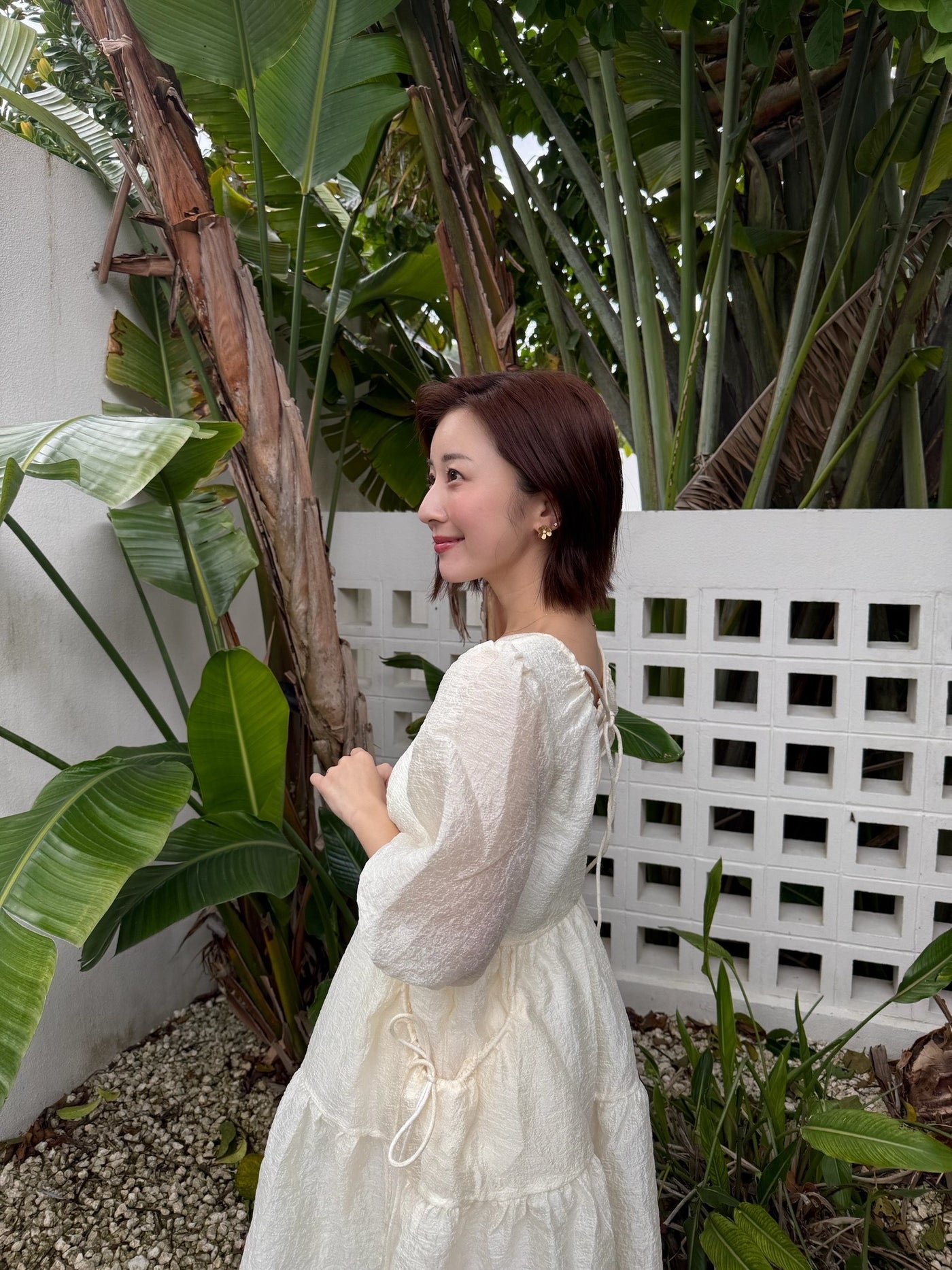 Jacquard Puff Dress