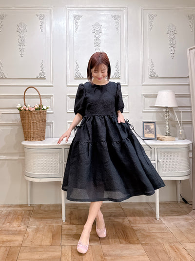 Jacquard Puff Dress