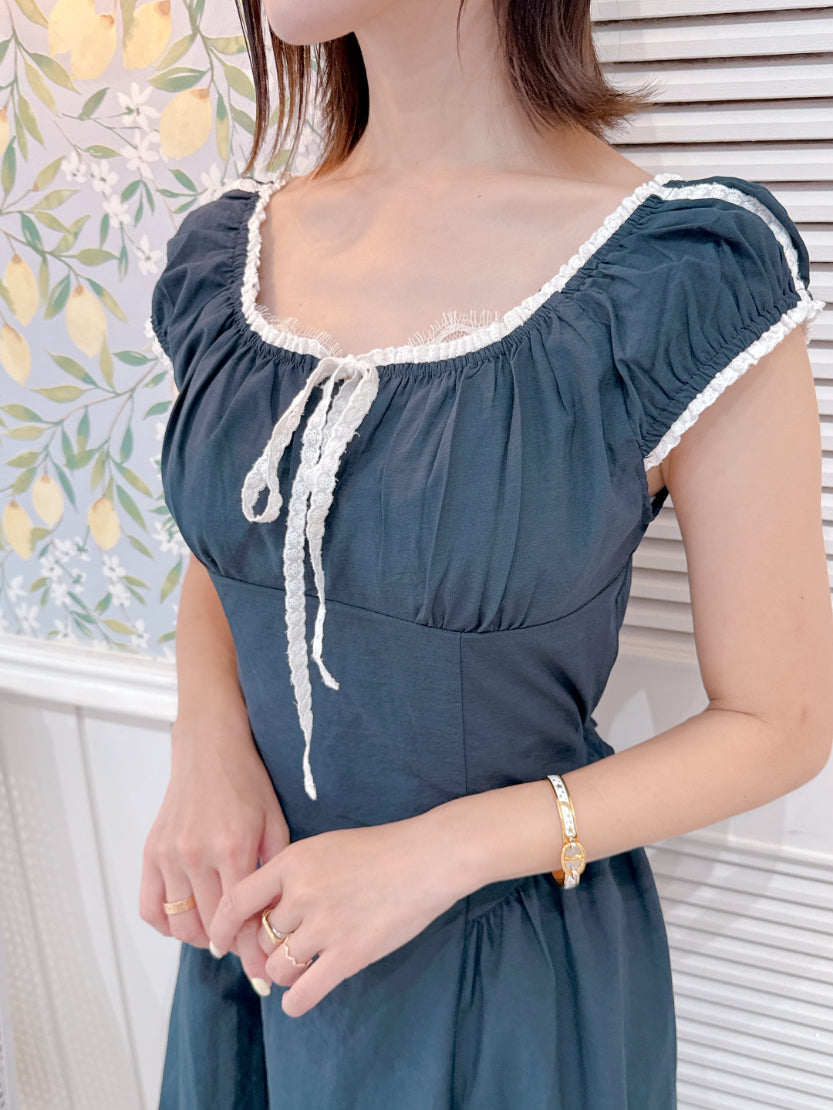 Navy Lace Dress