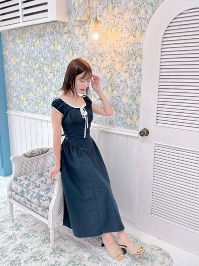 Navy Lace Dress
