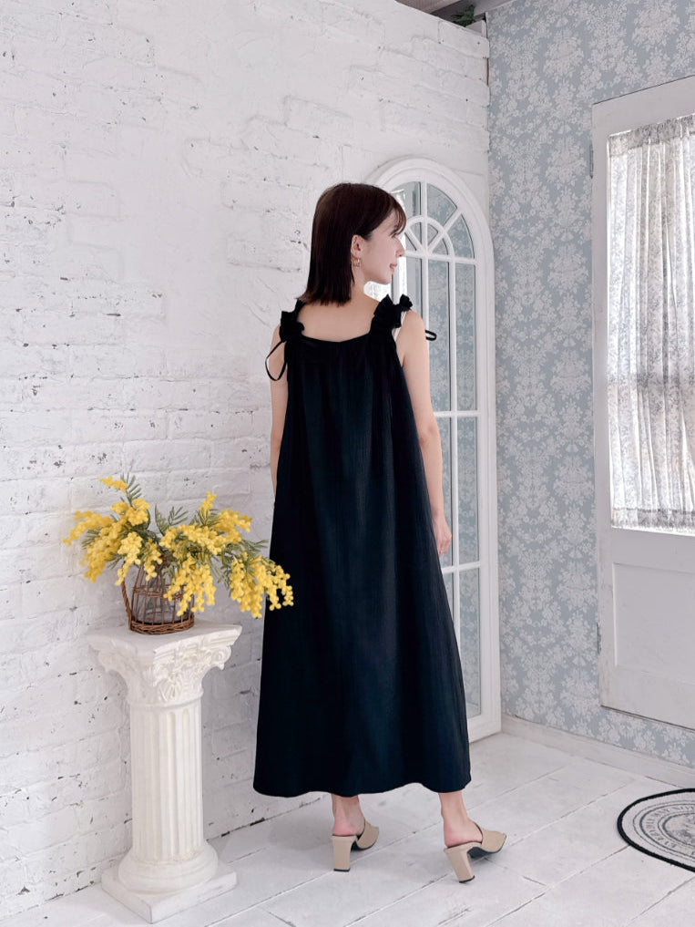 Gather Shoulder Dress