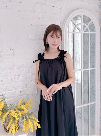 Gather Shoulder Dress