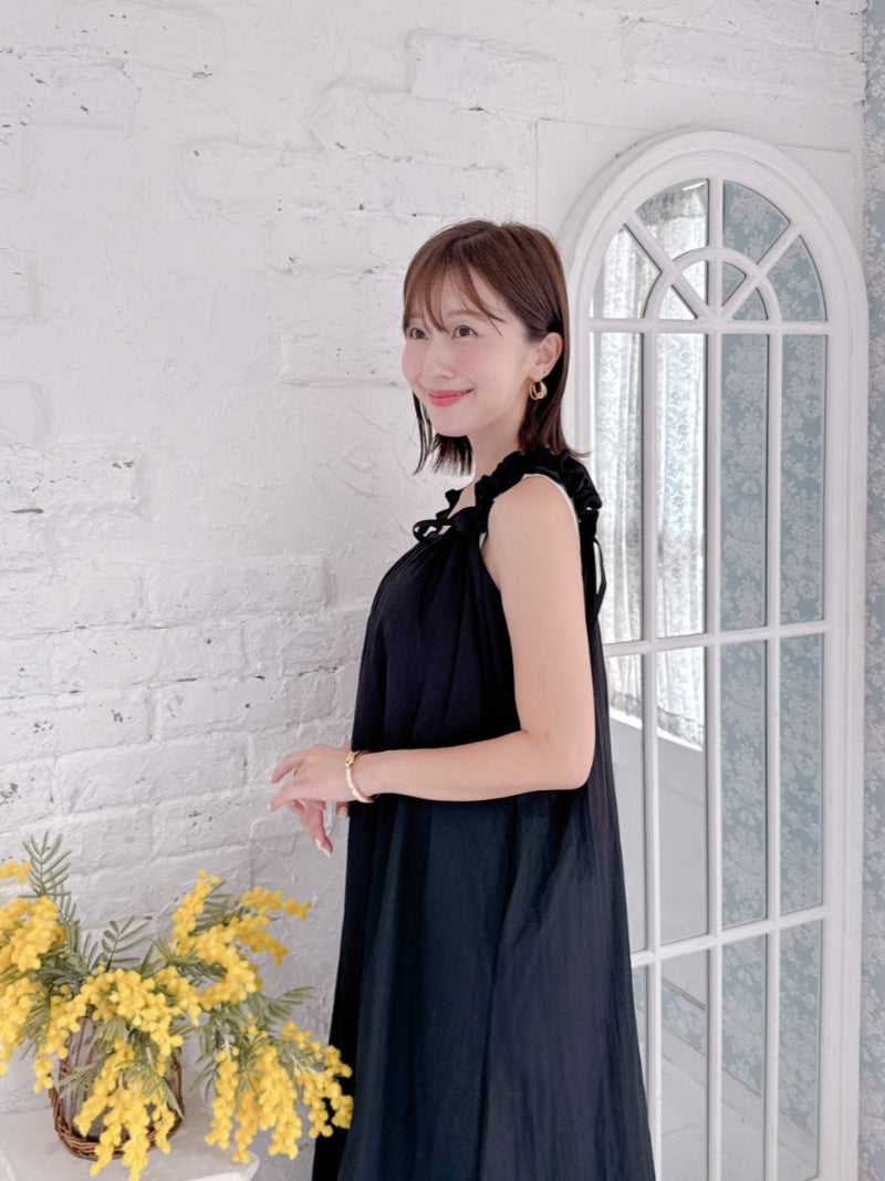 Gather Shoulder Dress