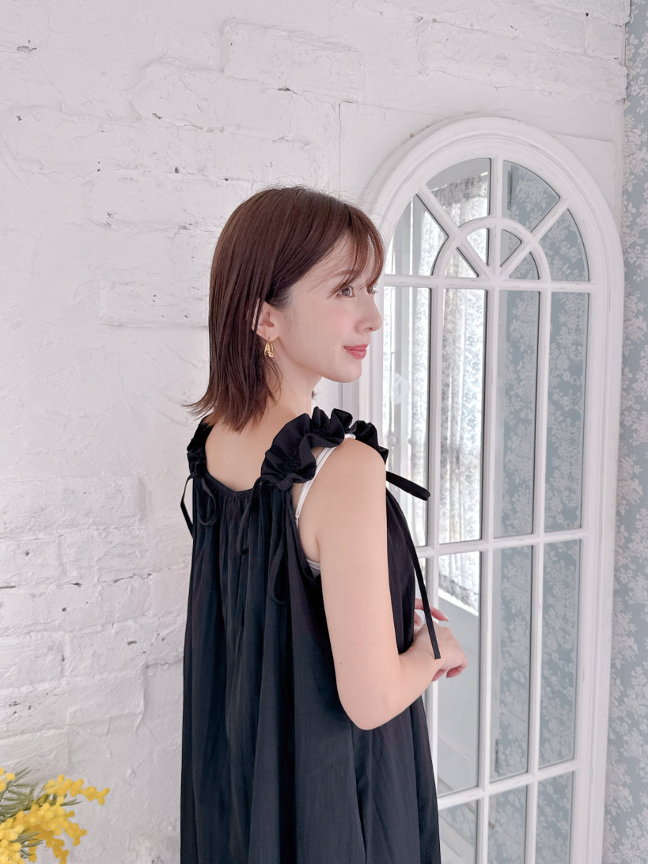 Gather Shoulder Dress