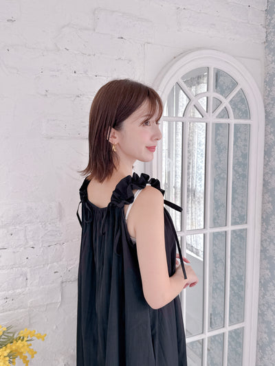 Gather Shoulder Dress