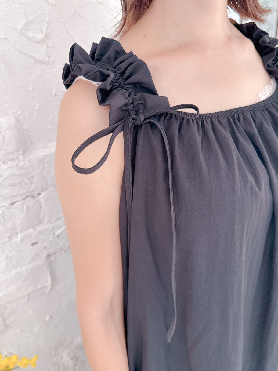 Gather Shoulder Dress