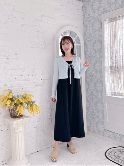 Gather Shoulder Dress