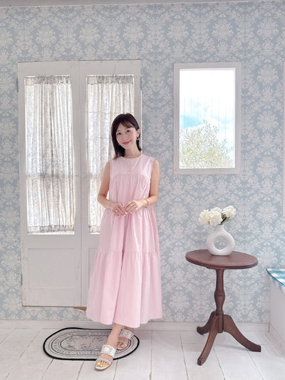 Pink Tiered Dress