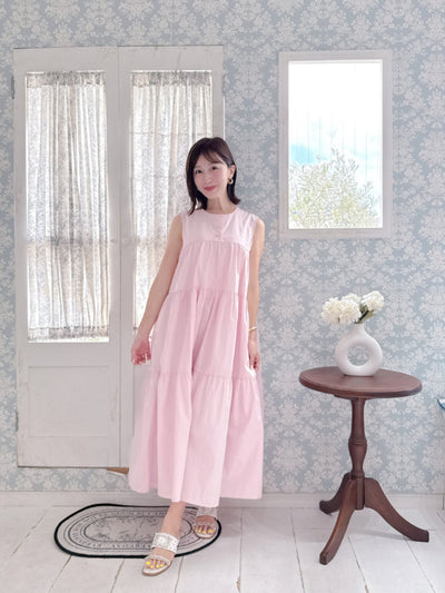 Pink Tiered Dress