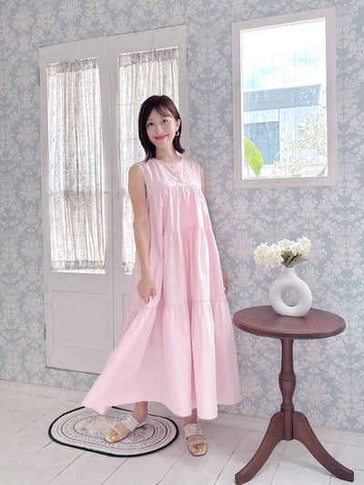 Pink Tiered Dress