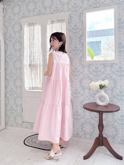 Pink Tiered Dress