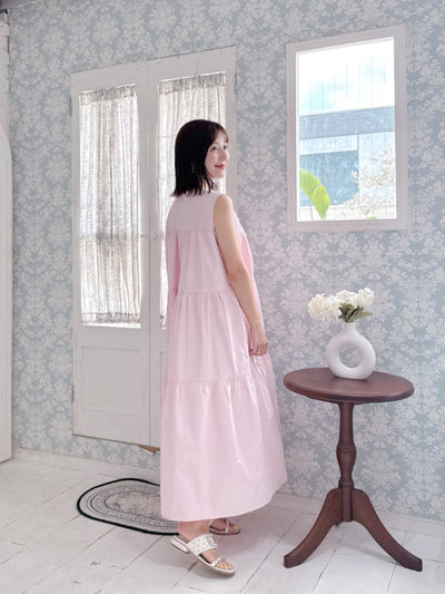 Pink Tiered Dress