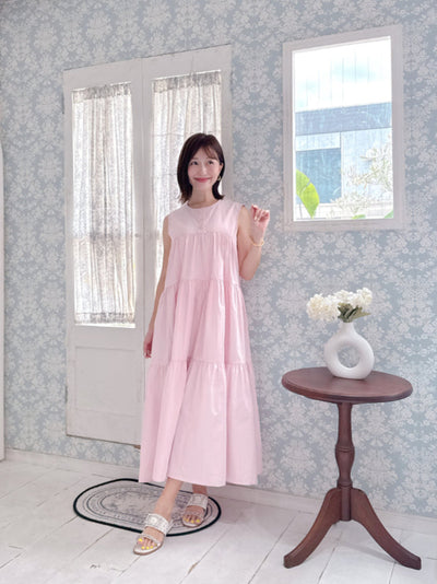 Pink Tiered Dress