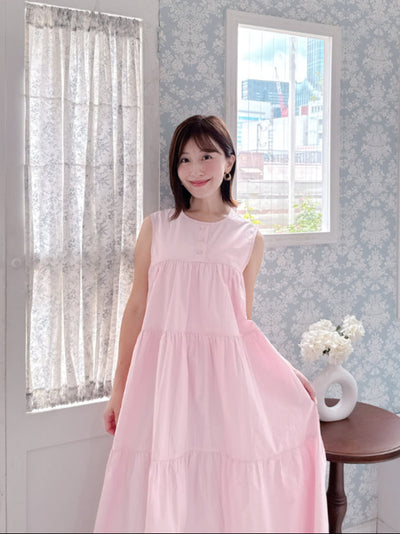 Pink Tiered Dress