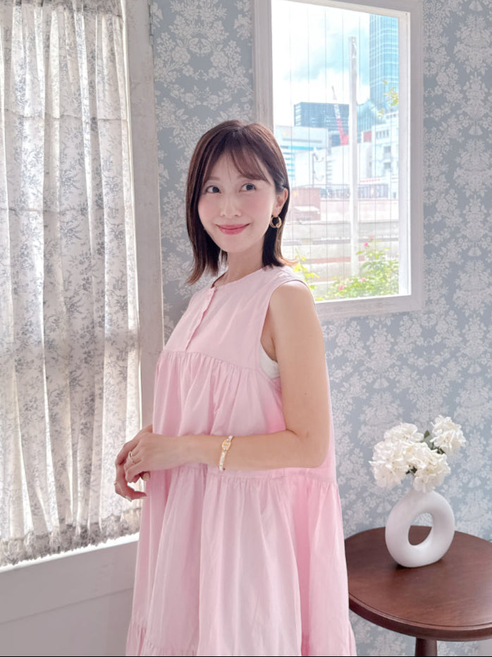 Pink Tiered Dress