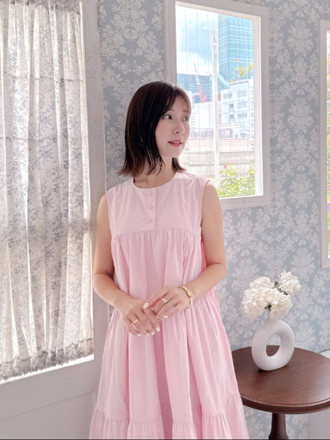 Pink Tiered Dress