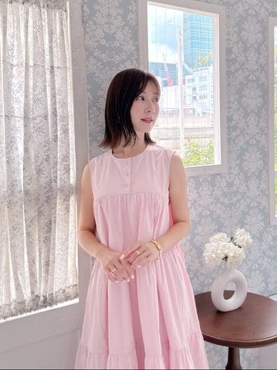 Pink Tiered Dress