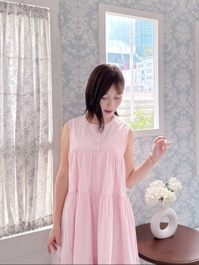 Pink Tiered Dress