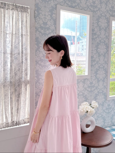 Pink Tiered Dress