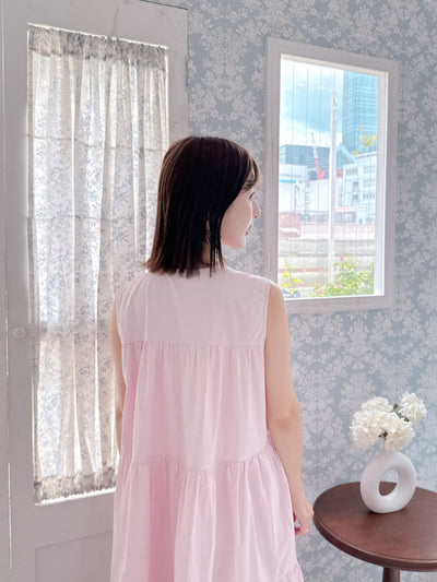 Pink Tiered Dress