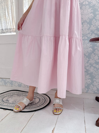 Pink Tiered Dress