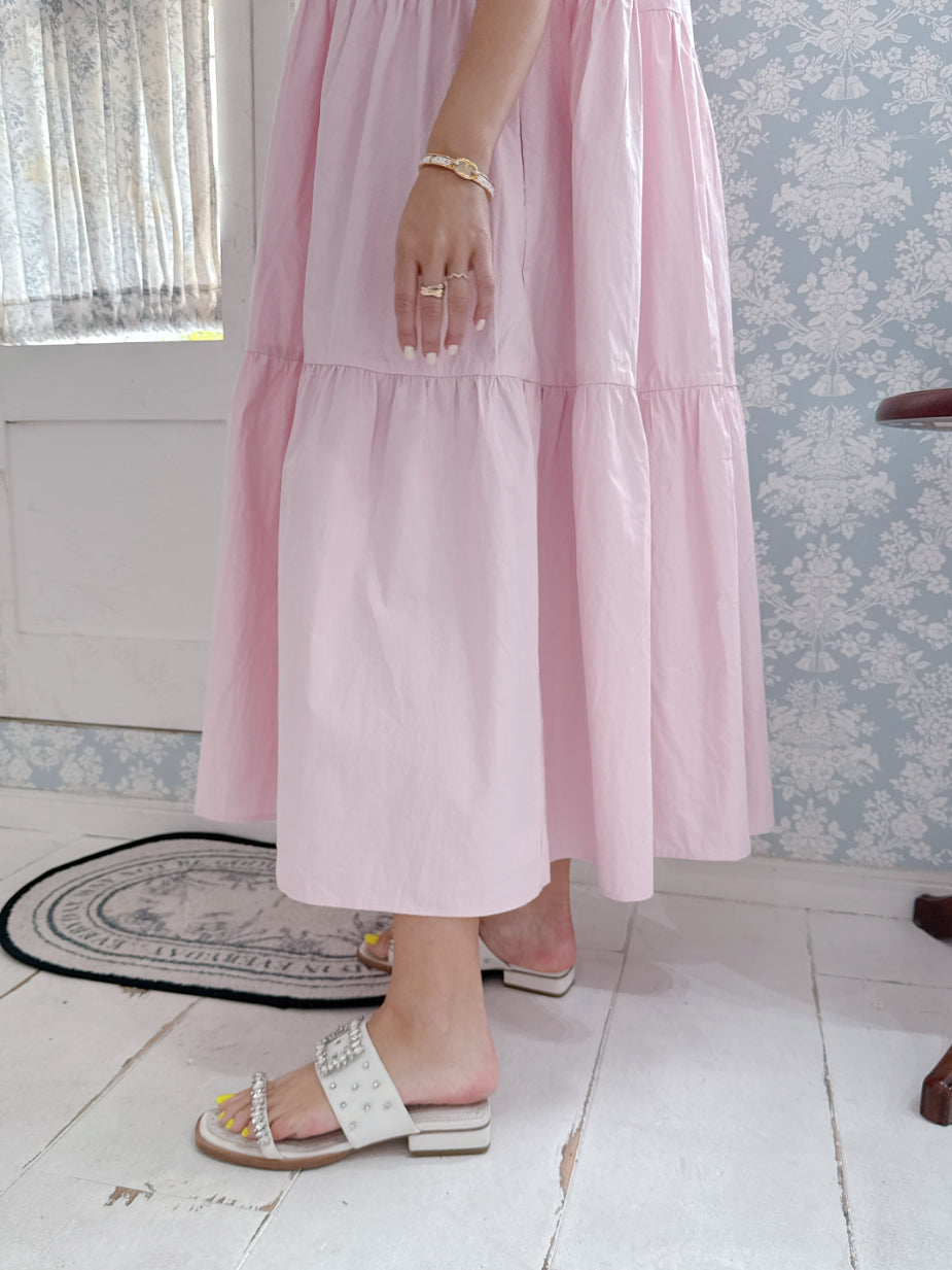 Pink Tiered Dress