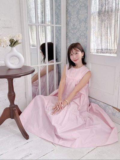 Pink Tiered Dress