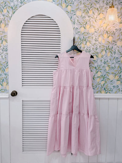 Pink Tiered Dress