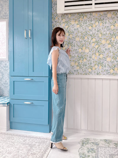 Lacy Denim Pants