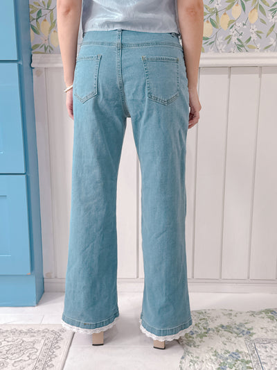 Lacy Denim Pants