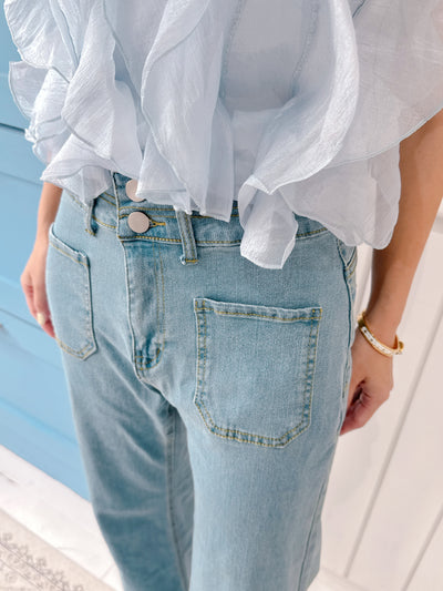 Lacy Denim Pants