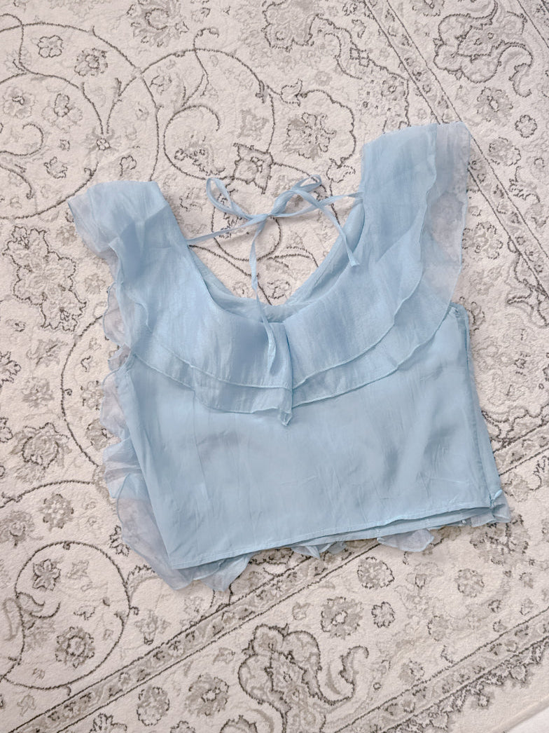 Sheer Blue Tops