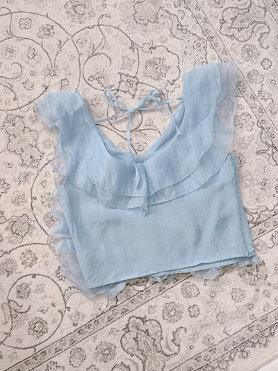 Sheer Blue Tops