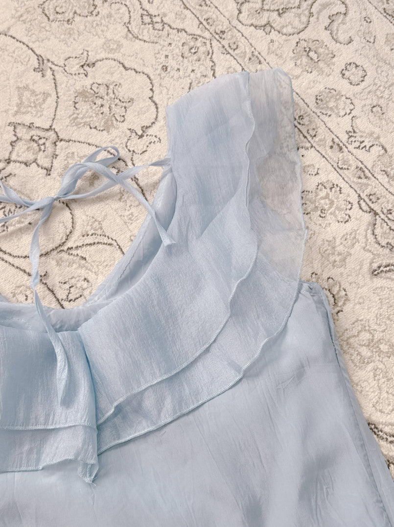 Sheer Blue Tops