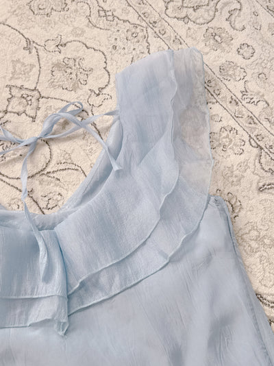 Sheer Blue Tops