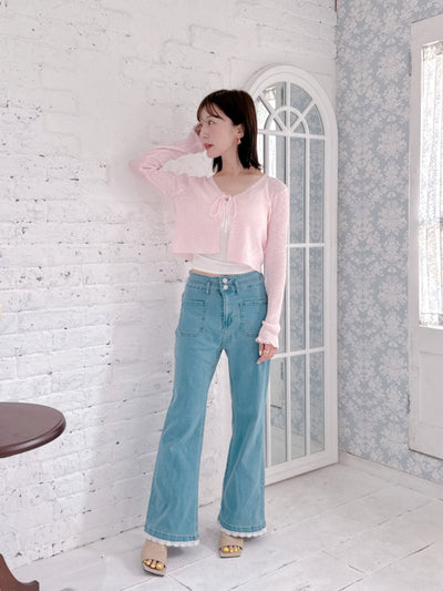 Lacy Denim Pants
