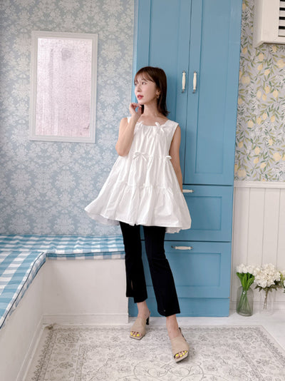 Tiered Ribbon Blouse